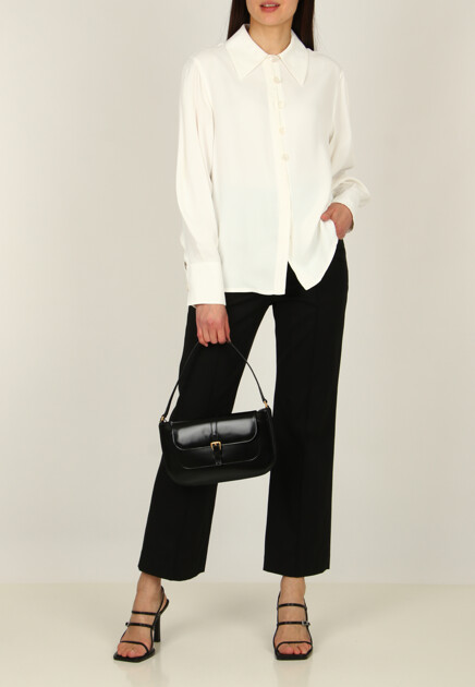 Струящаяся блуза из вискозы JIL SANDER - ГЕРМАНИЯ