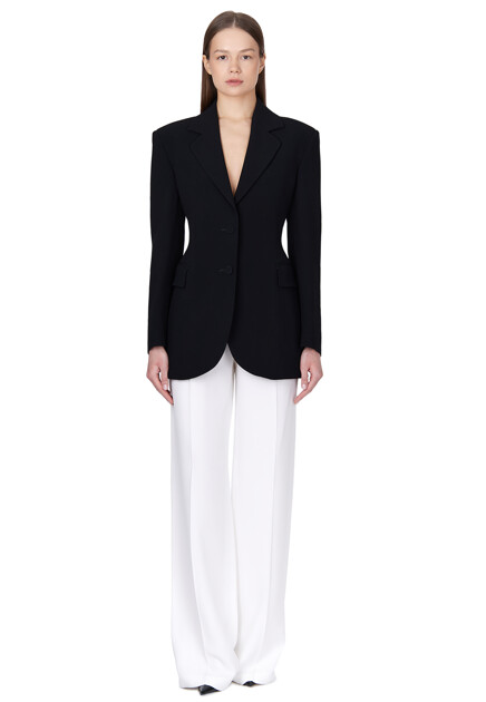 Классические брюки с атласным поясом ERMANNO SCERVINO - ИТАЛИЯ