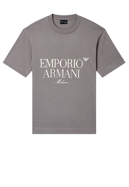 Футболка с логотипом EMPORIO ARMANI