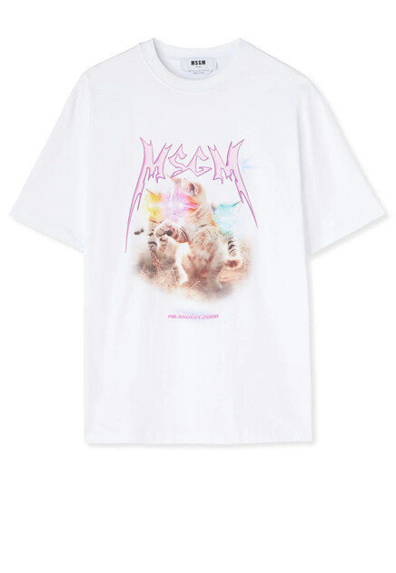 Футболка с принтом  MSGM