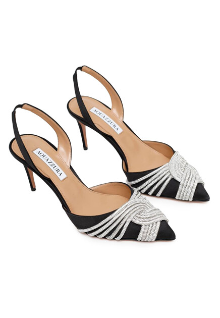 Босоножки Gatsby Sling Satin AQUAZZURA