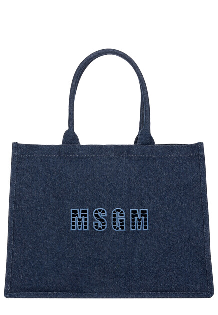 Сумка шоппер из денима  MSGM