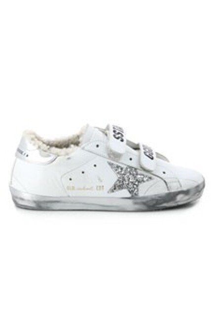Кеды на липучке с логотипом GOLDEN GOOSE