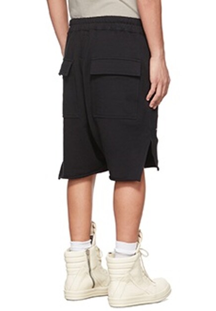 Асимметричные шорты с логотипом RICK OWENS
