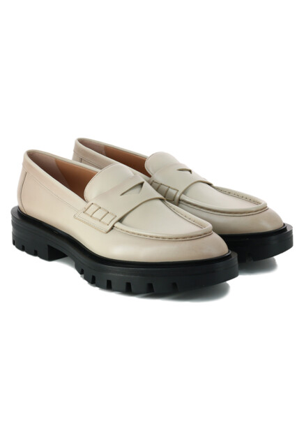 Кожаные лоферы SANTONI