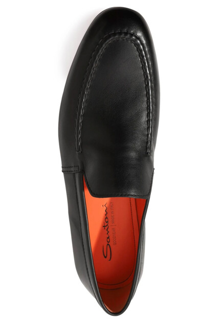 Лоферы SANTONI  - Кожа - цвет черный