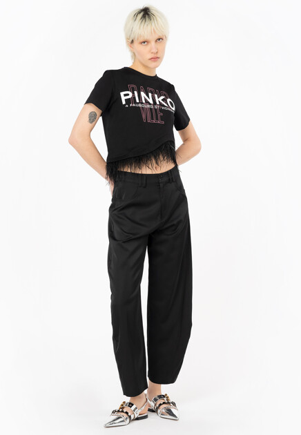 Футболка с плюмажем PINKO - ИТАЛИЯ