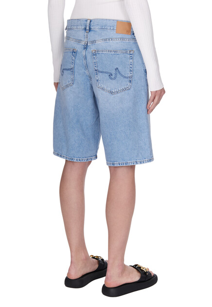 Шорты AG JEANS  - Хлопок, Лиоцелл - цвет голубой
