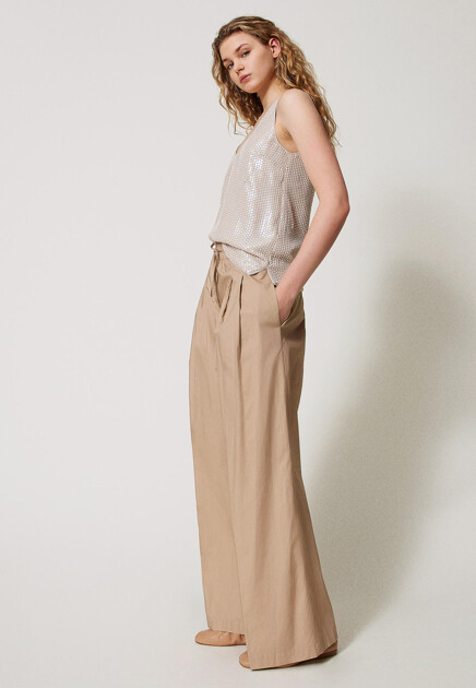 Широкие брюки TWINSET Milano - ИТАЛИЯ