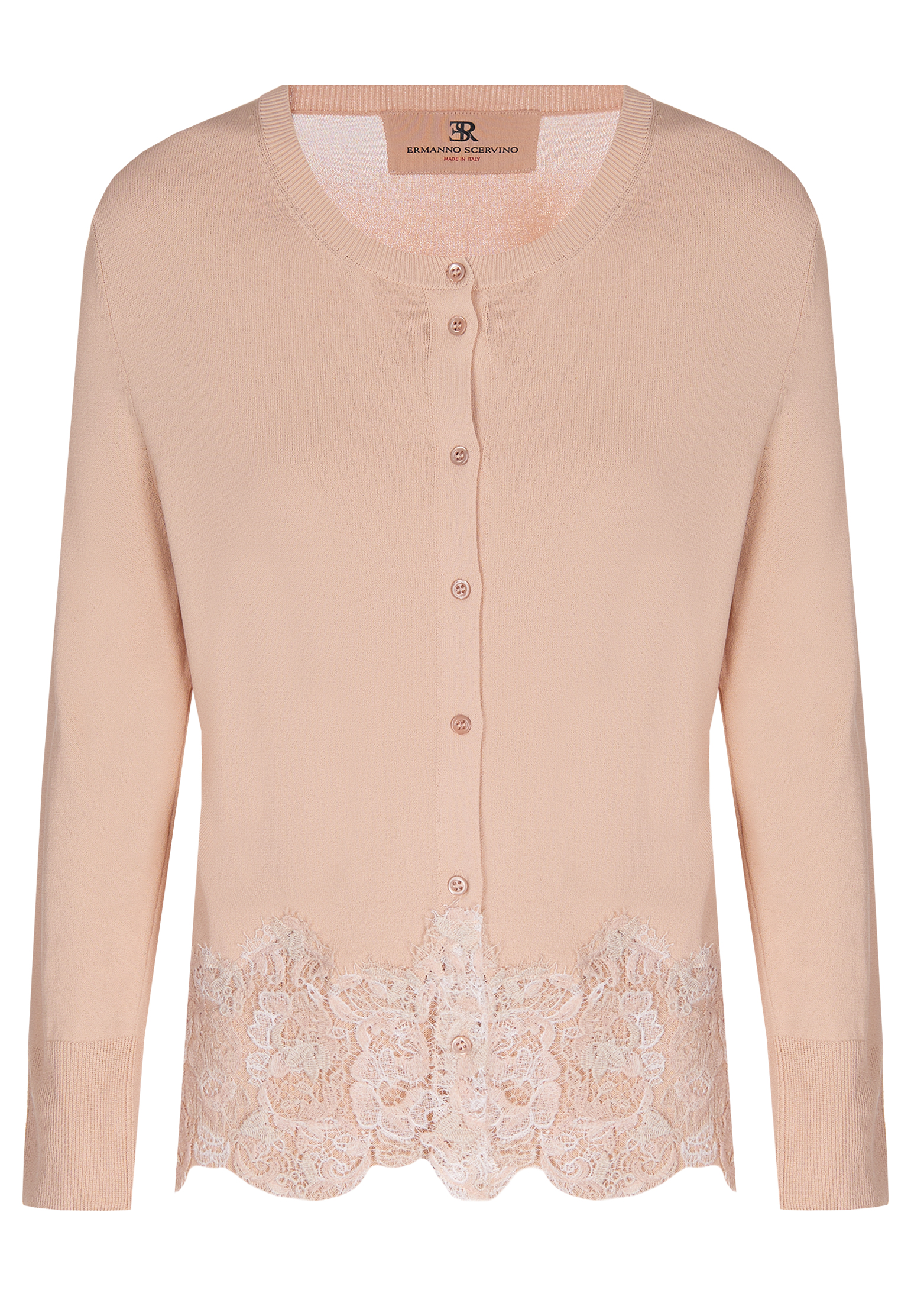Кардиган с кружевом ERMANNO SCERVINO
