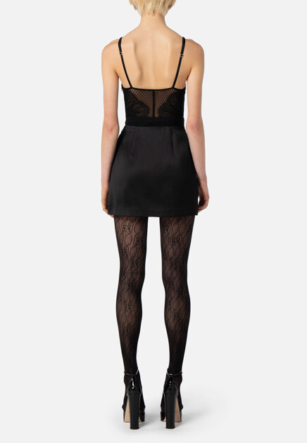 Боди ELISABETTA FRANCHI  - Полиамид - цвет черный