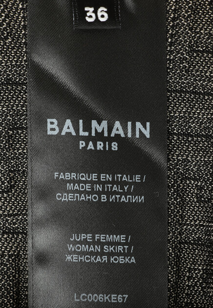 Юбка с жаккардовым принтом  BALMAIN - ФРАНЦИЯ