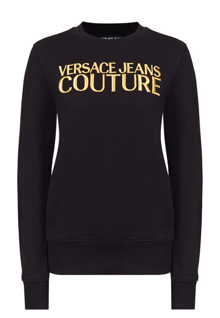 Свитшот с вышитым логотипом  VERSACE JEANS COUTURE