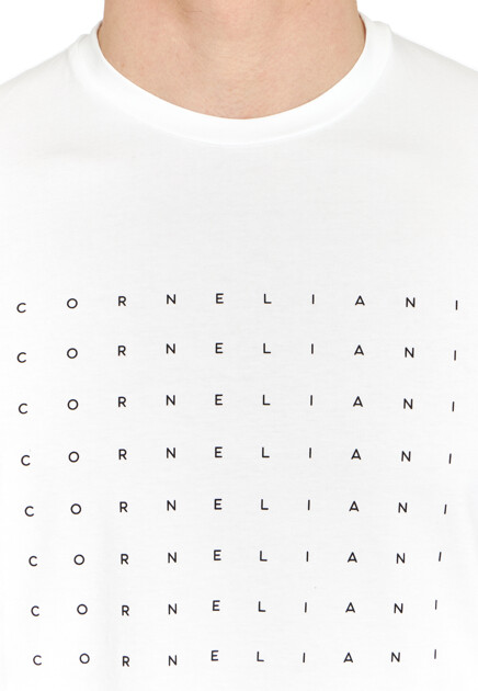 Футболка CORNELIANI  - Хлопок - цвет белый
