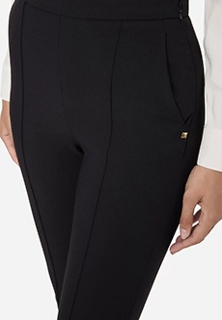 Узкие брюки с заклепками по бокам ELISABETTA FRANCHI