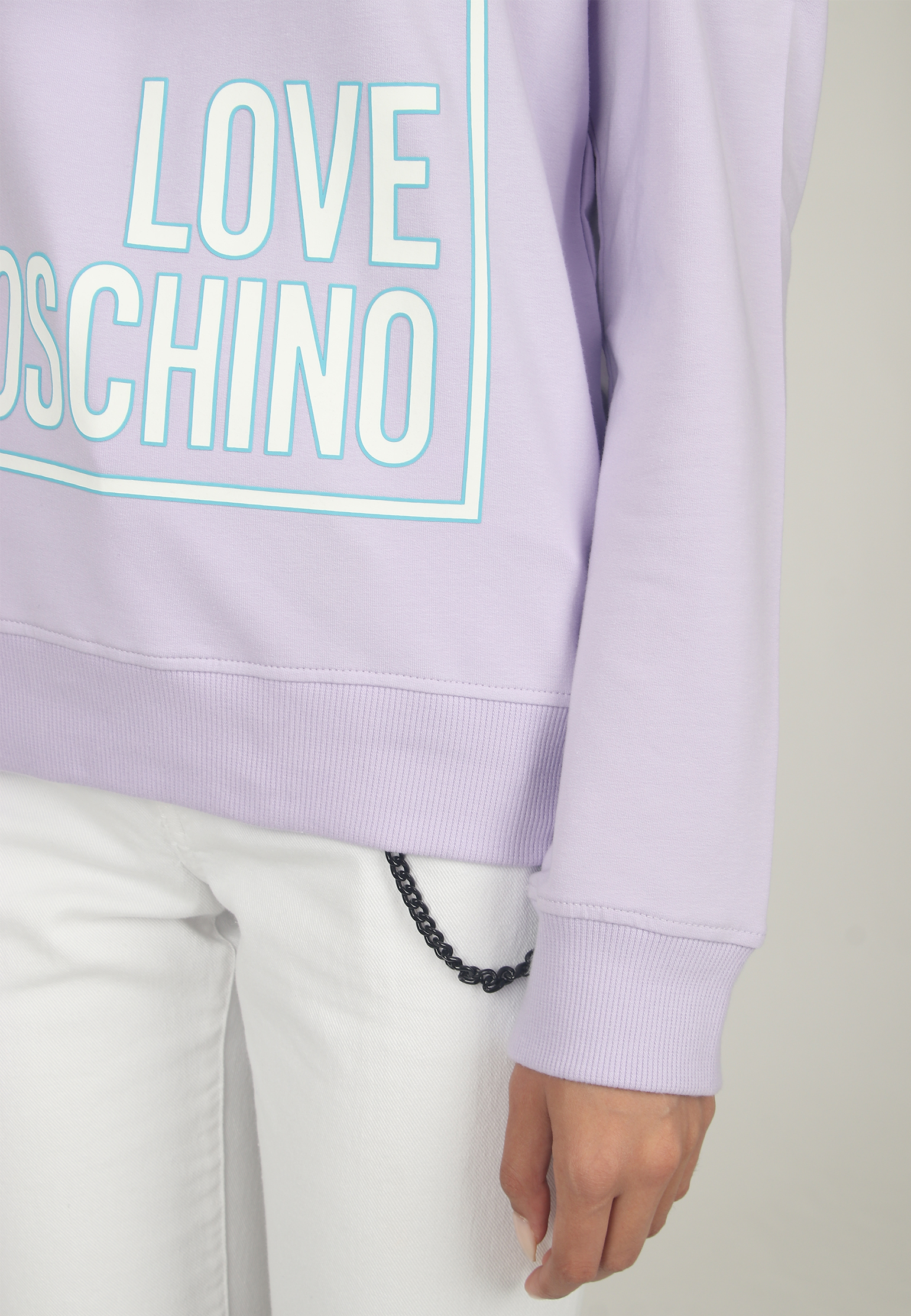 Свитшот MOSCHINO Love  - Хлопок - цвет фиолетовый