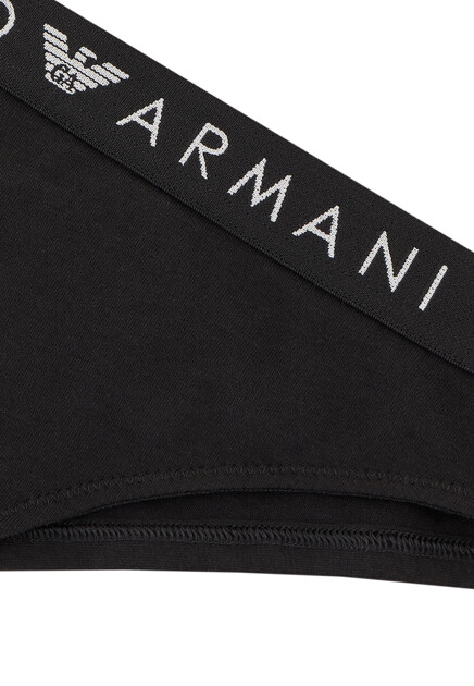 Комплект трусов EMPORIO ARMANI Underwear  - Хлопок - цвет черный