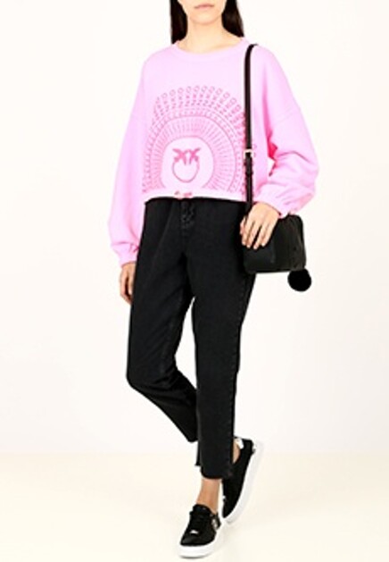 Укороченный свитшот с кулиской на талии PINKO