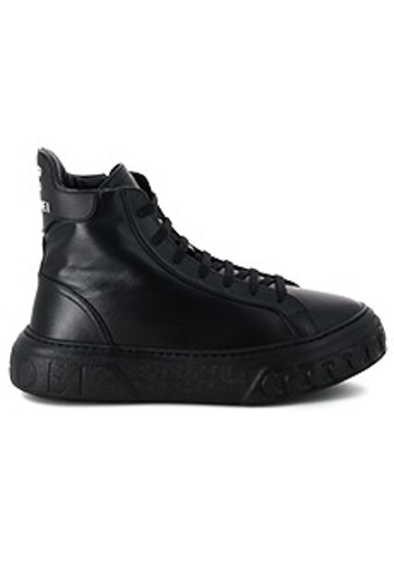 Черные хайтопы на меху CASADEI