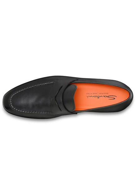 Лоферы SANTONI  - Кожа - цвет черный