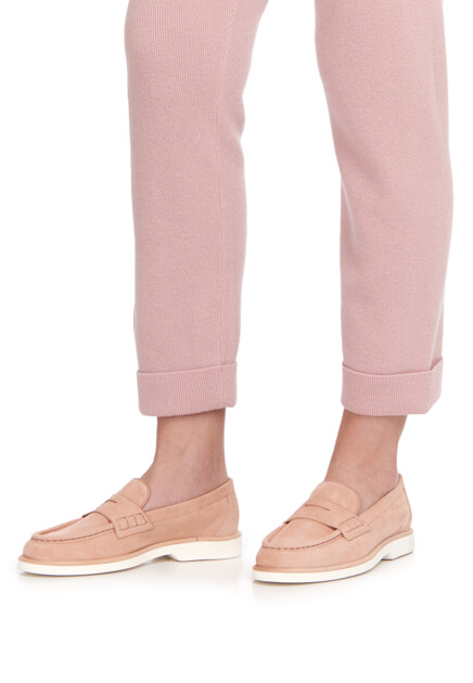 Замшевые лоферы  SANTONI