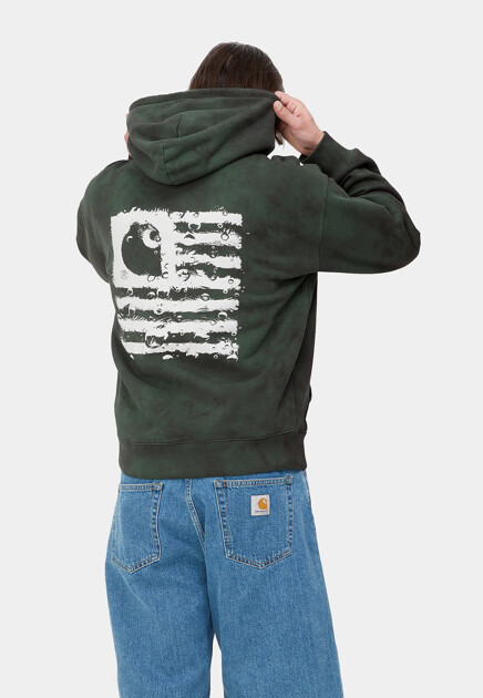 Худи со сплошным хромированным принтом CARHARTT WIP - США