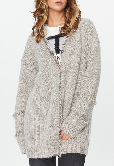 Длинный кардиган с люрексом TWINSET Milano