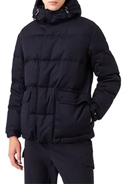 Стеганый короткий пуховик  EMPORIO ARMANI