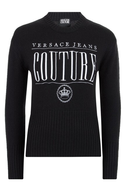 Джемпер с акцентной вышивкой VERSACE JEANS COUTURE