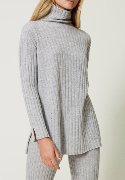 Тонкий свитер в рубчик TWINSET Milano