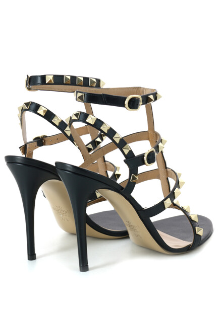 Босоножки VALENTINO  - Кожа - цвет черный