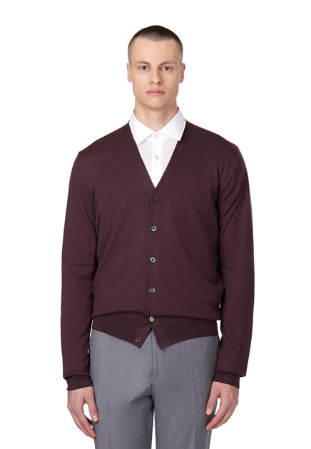 Кардиган CORNELIANI  - Шерсть - цвет фиолетовый