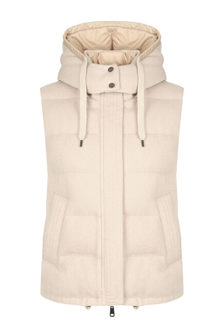Жилет с капюшоном BRUNELLO CUCINELLI