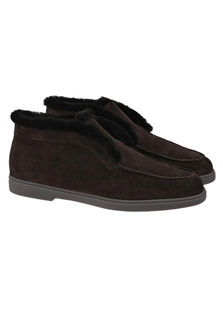 Замшевые полуботинки SANTONI - ИТАЛИЯ
