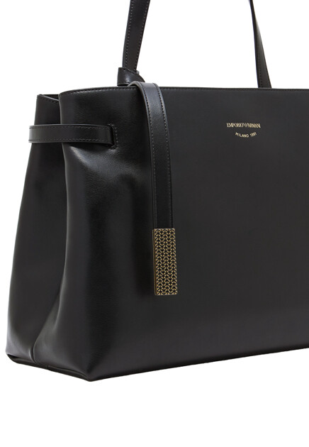 Сумка из гладкой кожи EMPORIO ARMANI