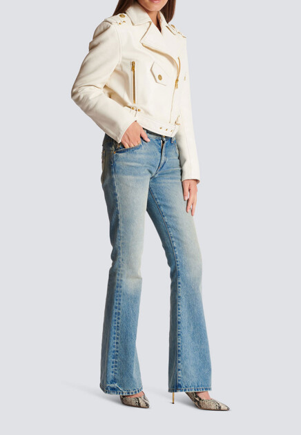 Куртка BALMAIN  - Кожа