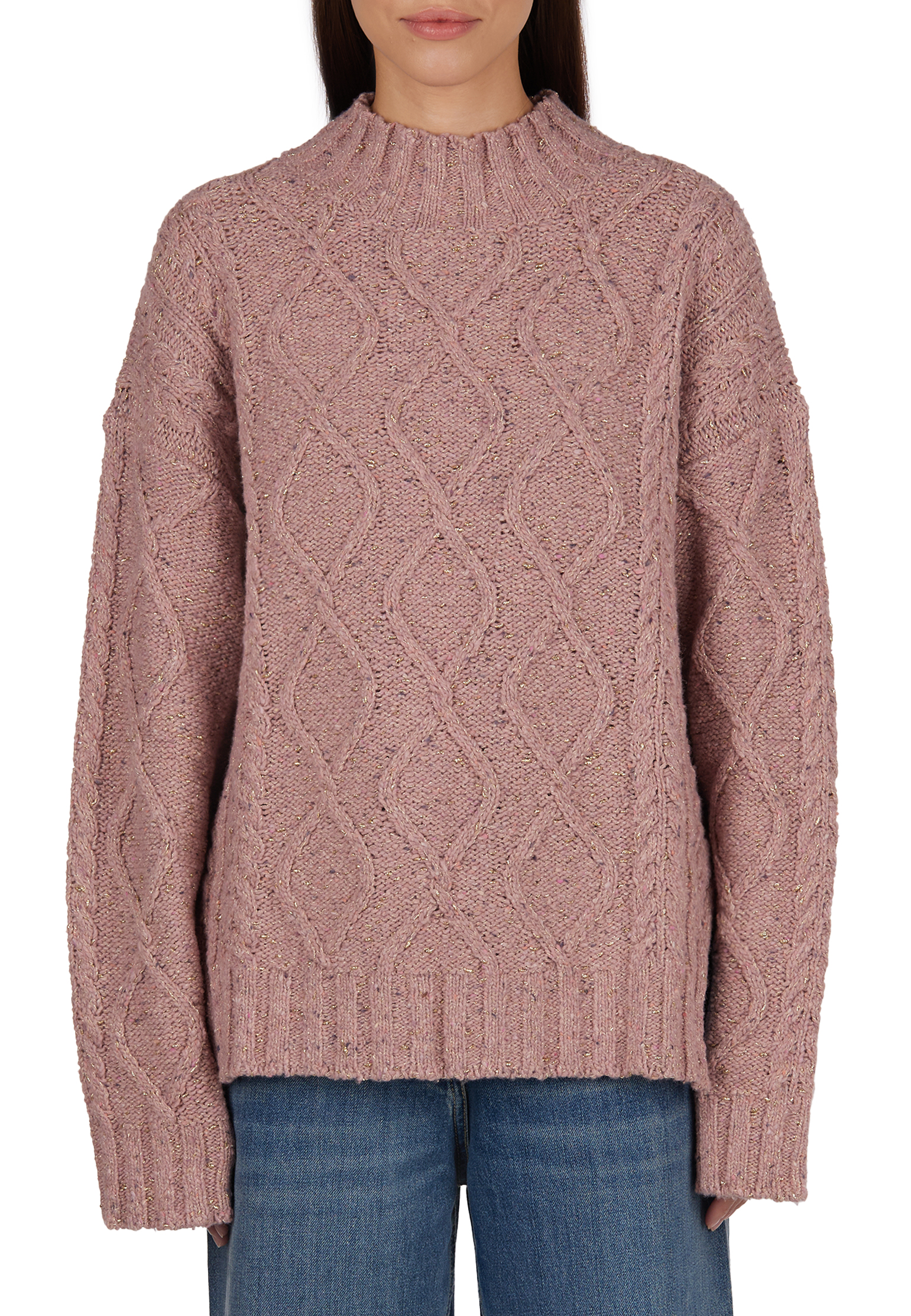 Свитер TWINSET Milano  - Полиамид, Шерсть - цвет розовый