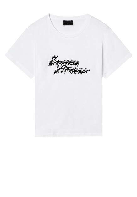 Футболка с логотипом EMPORIO ARMANI