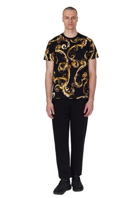 Футболка VERSACE JEANS COUTURE  - Хлопок - цвет черный