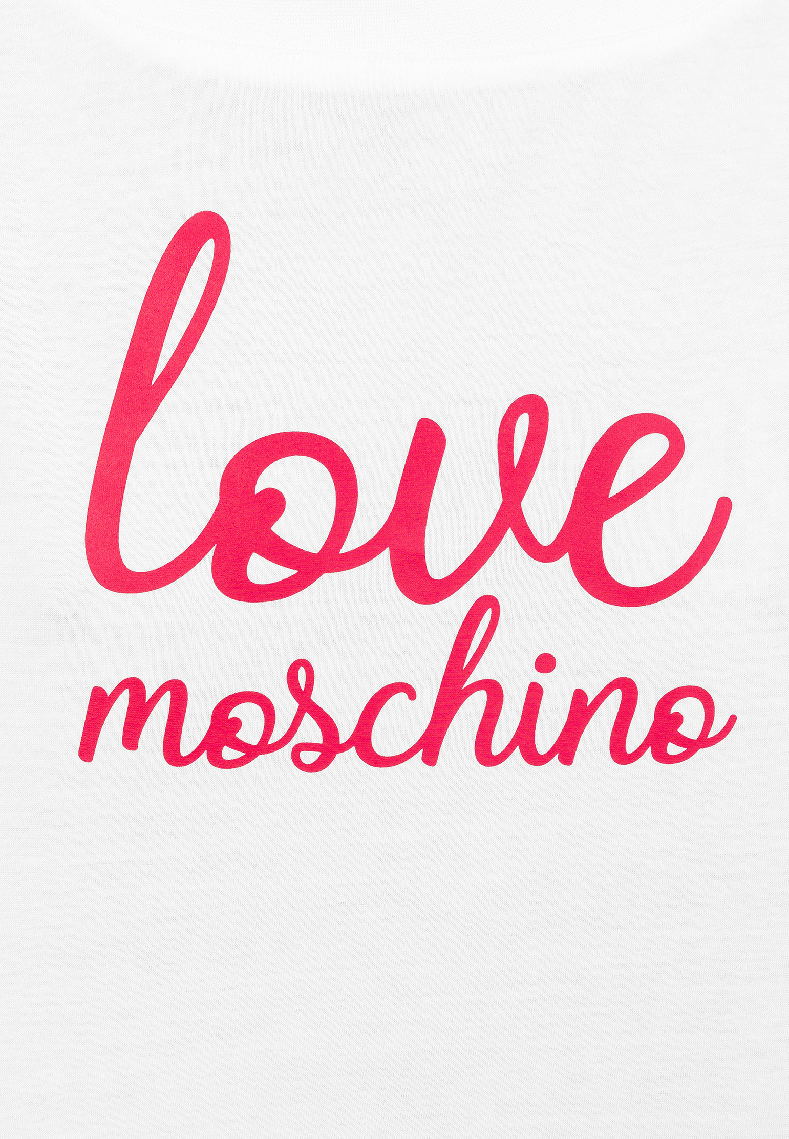 Футболка MOSCHINO Love  - Хлопок - цвет белый