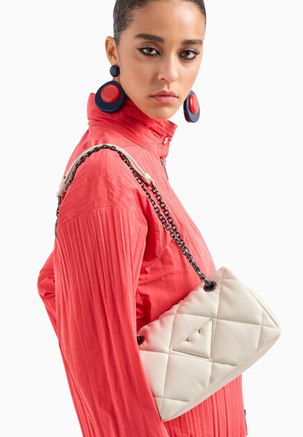 Сумка из стёганой кожи наппа  EMPORIO ARMANI