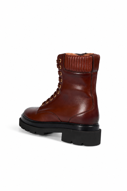 Ботинки SANTONI  - Кожа - цвет коричневый