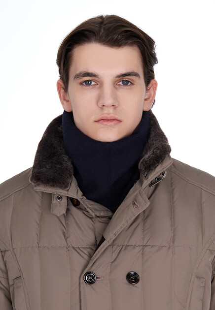 Шарф EMPORIO ARMANI  - Шерсть - цвет синий