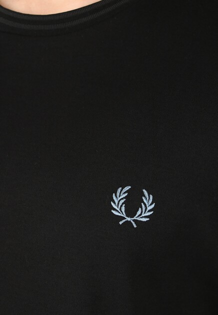 Футболка FRED PERRY  - Хлопок - цвет черный