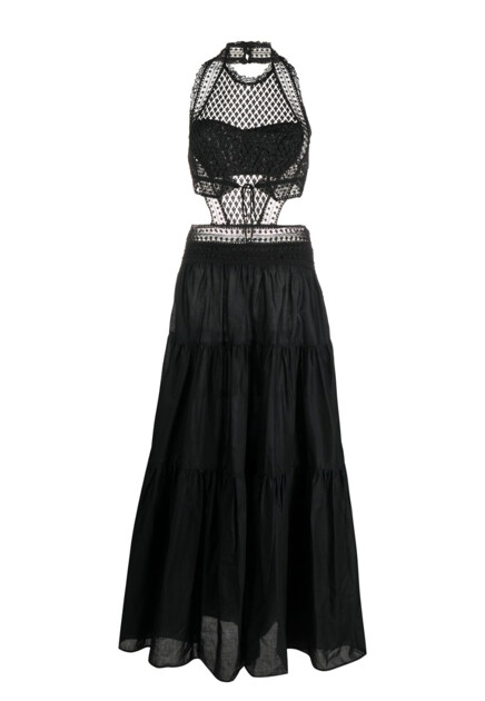 Платье с кружевным топом ERMANNO SCERVINO