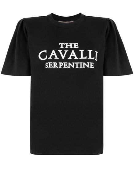 Футболка с надписью ROBERTO CAVALLI