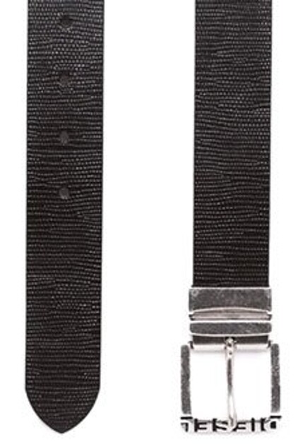 Черный ремень из кожи DIESEL