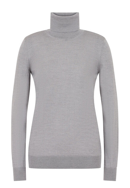 Водолазка из мягкой шерстяной пряжи EMPORIO ARMANI
