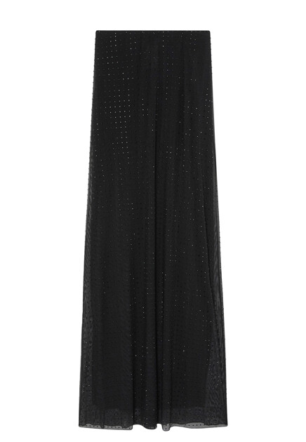 Длинная юбка из тюля со стразами PINKO