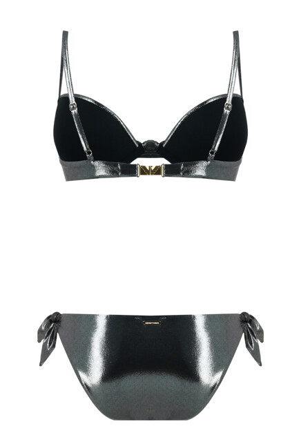 Купальник с металлическим отливом  EMPORIO ARMANI - ИТАЛИЯ
